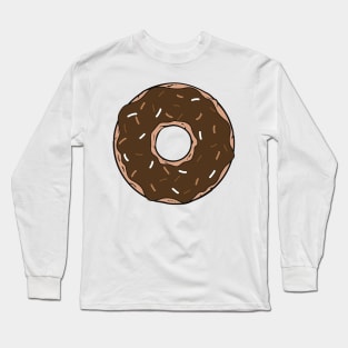 Chocolate Donut, Doughnut, Icing, Glaze, Sprinkles Long Sleeve T-Shirt